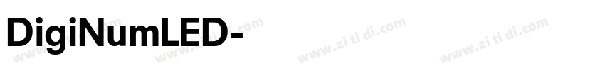 DigiNumLED字体转换