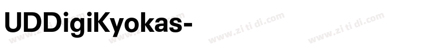 UDDigiKyokas字体转换