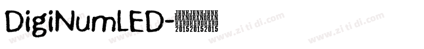 DigiNumLED字体转换