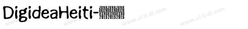 DigideaHeiti字体转换