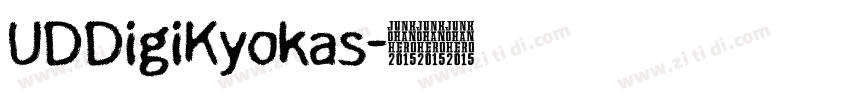 UDDigiKyokas字体转换