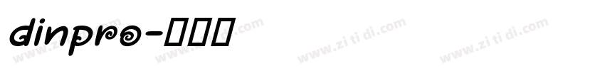 dinpro字体转换