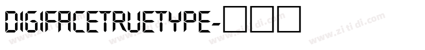 DigifaceTrueType字体转换