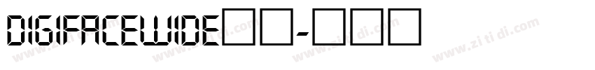 DigifaceWide字体字体转换
