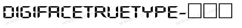 DigifaceTrueType字体转换
