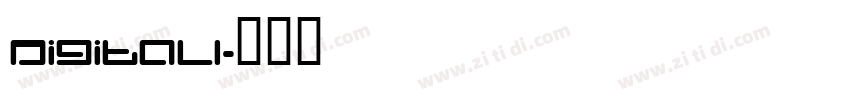 DigitalI字体转换