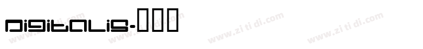 Digitalis字体转换