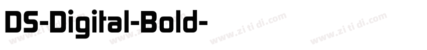 DS-Digital-Bold字体转换