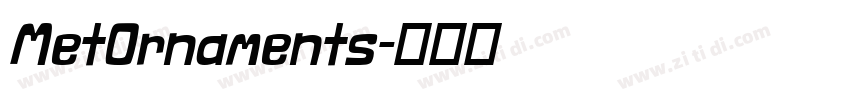 MetOrnaments字体转换
