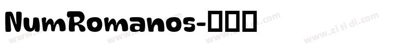 NumRomanos字体转换