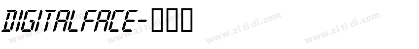 digitalface字体转换