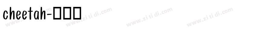 cheetah字体转换