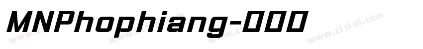 MNPhophiang字体转换