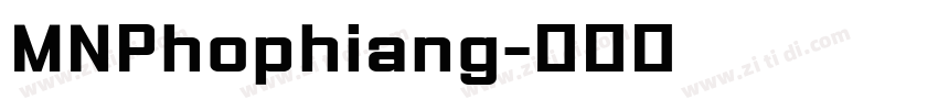 MNPhophiang字体转换
