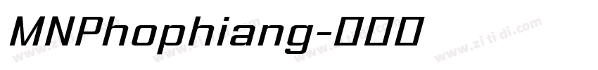 MNPhophiang字体转换