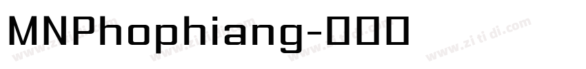 MNPhophiang字体转换