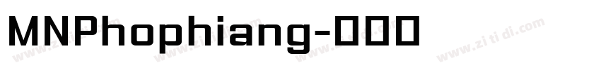 MNPhophiang字体转换