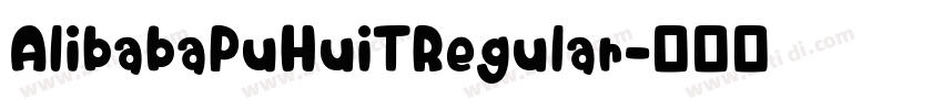 AlibabaPuHuiTRegular字体转换