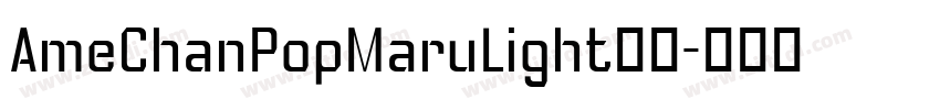 AmeChanPopMaruLight字体字体转换