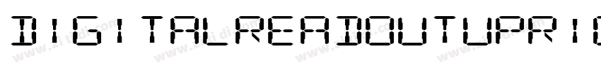 DigitalReadoutUprigh字体转换 DigitalReadoutUprigh字体转换