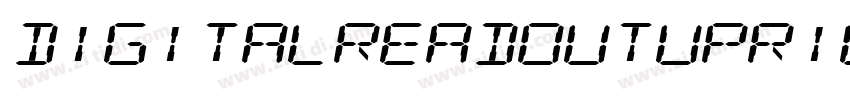 DigitalReadoutUprigh字体转换 DigitalReadoutUprigh字体转换
