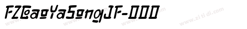FZGaoYaSongJF字体转换