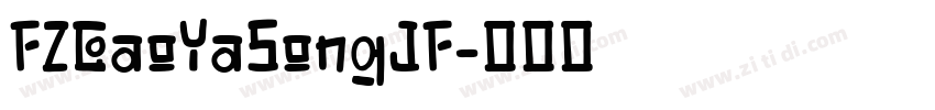 FZGaoYaSongJF字体转换