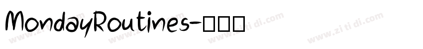 MondayRoutines字体转换