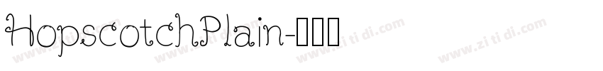 HopscotchPlain字体转换