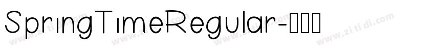 SpringTimeRegular字体转换