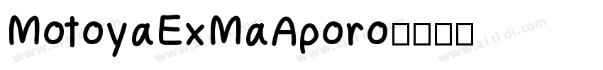 MotoyaExMaAporo字体转换