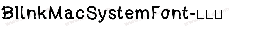 BlinkMacSystemFont字体转换