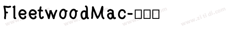 FleetwoodMac字体转换