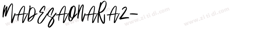 MADESAONARA2字体转换