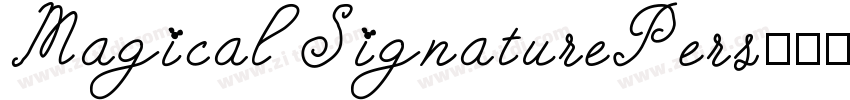 MagicalSignaturePers字体转换