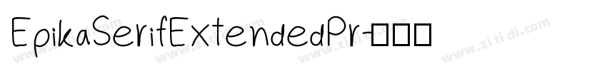 EpikaSerifExtendedPr字体转换