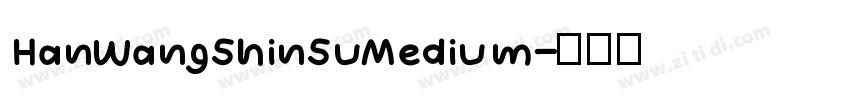 HanWangShinSuMedium字体转换
