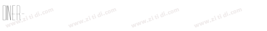 diner字体转换