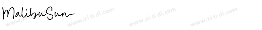 MalibuSun字体转换