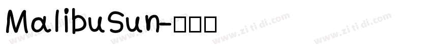 MalibuSun字体转换