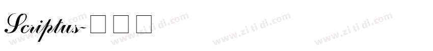 Scriptus字体转换