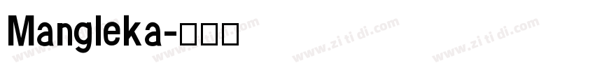 Mangleka字体转换