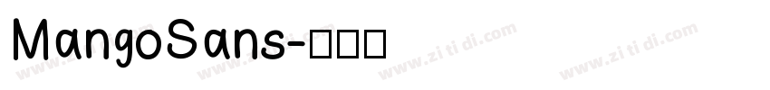 MangoSans字体转换