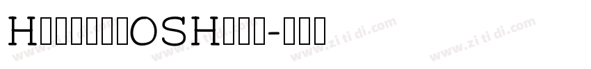 HarmonyOSHans字体转换