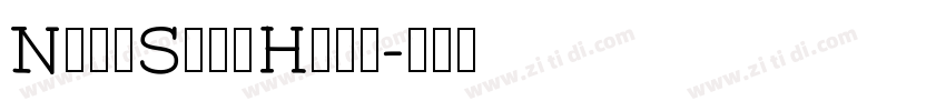 NotoSansHans字体转换
