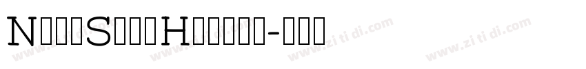 NotoSansHans字体字体转换