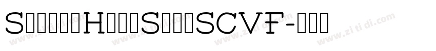 SourceHansSansSCVF字体转换