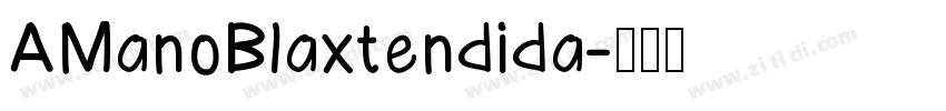 AManoBlaxtendida字体转换