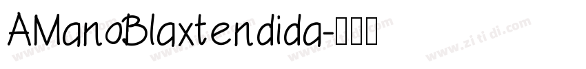 AManoBlaxtendida字体转换