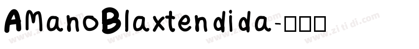 AManoBlaxtendida字体转换